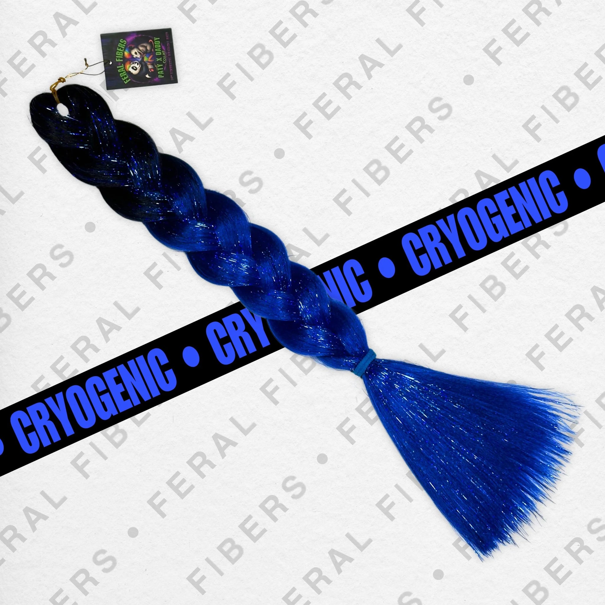 FERAL FIBERS - cryogenic electric blue X @PurplePaty