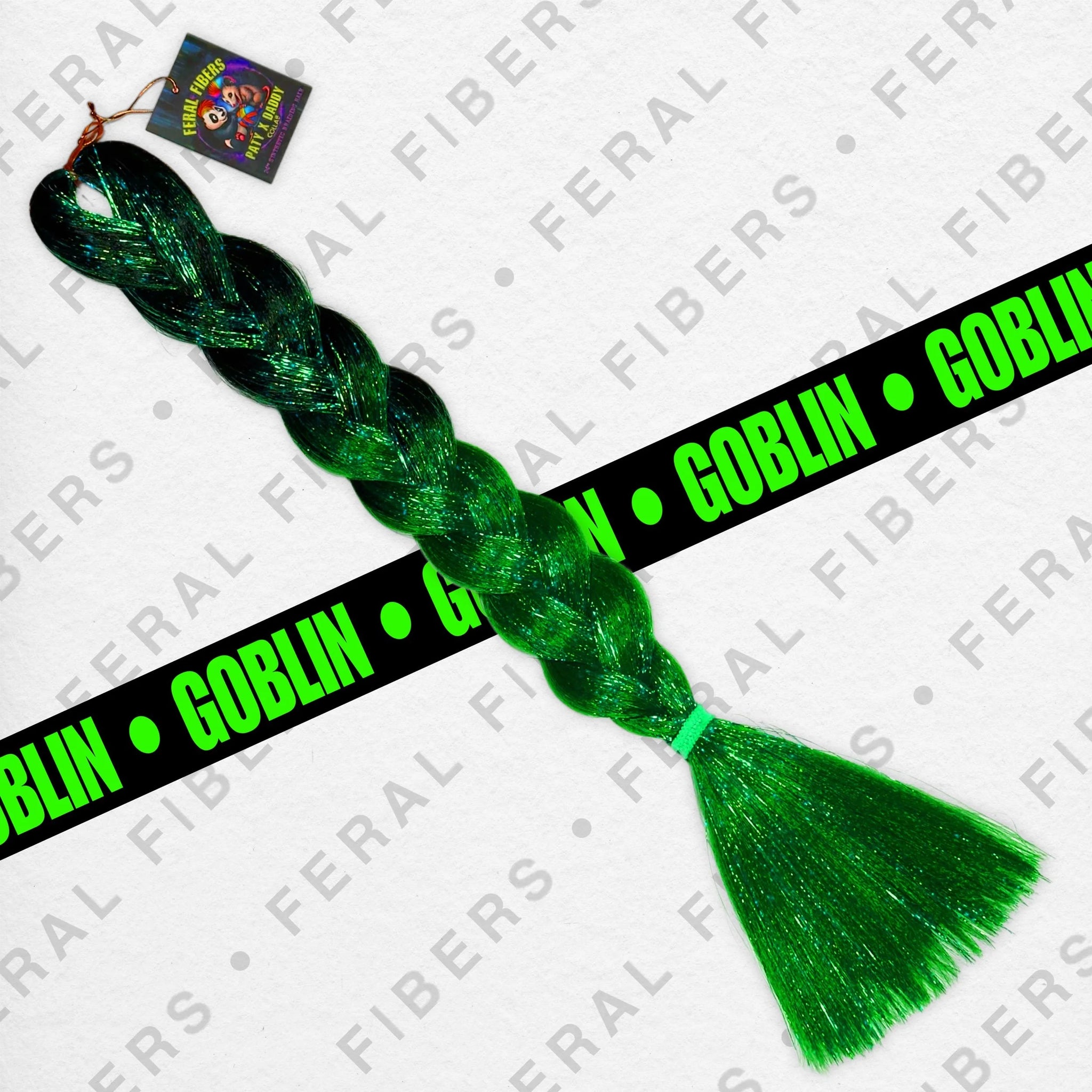 FERAL FIBERS - goblin neon green X @PurplePaty